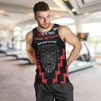Personalised Toitu Te Tiriti Mana Maori Motuhake Men Tank Top Aotearoa Haka Face Mix Poutama Art