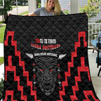 Toitu Te Tiriti Mana Maori Motuhake Quilt Aotearoa Haka Face Mix Poutama Art