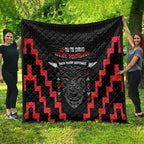 Toitu Te Tiriti Mana Maori Motuhake Quilt Aotearoa Haka Face Mix Poutama Art