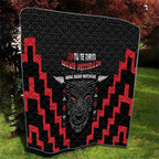 Toitu Te Tiriti Mana Maori Motuhake Quilt Aotearoa Haka Face Mix Poutama Art