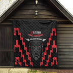Toitu Te Tiriti Mana Maori Motuhake Quilt Aotearoa Haka Face Mix Poutama Art