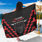 Toitu Te Tiriti Mana Maori Motuhake Sarong Aotearoa Haka Face Mix Poutama Art