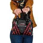 Toitu Te Tiriti Mana Maori Motuhake Shoulder Handbag Aotearoa Haka Face Mix Poutama Art