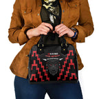 Toitu Te Tiriti Mana Maori Motuhake Shoulder Handbag Aotearoa Haka Face Mix Poutama Art