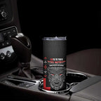 Toitu Te Tiriti Mana Maori Motuhake Skinny Tumbler Aotearoa Haka Face Mix Poutama Art