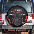 Toitu Te Tiriti Mana Maori Motuhake Spare Tire Cover Aotearoa Haka Face Mix Poutama Art