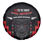 Toitu Te Tiriti Mana Maori Motuhake Spare Tire Cover Aotearoa Haka Face Mix Poutama Art