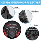 Toitu Te Tiriti Mana Maori Motuhake Spare Tire Cover Aotearoa Haka Face Mix Poutama Art