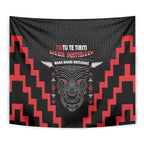 Toitu Te Tiriti Mana Maori Motuhake Tapestry Aotearoa Haka Face Mix Poutama Art