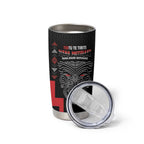 Toitu Te Tiriti Mana Maori Motuhake Tumbler Cup Aotearoa Haka Face Mix Poutama Art