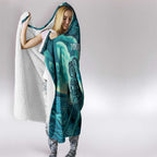 Personalised New Zealand Waitangi Day Hooded Blanket Hei Tiki With Maori Waka - Whakarare Pattern