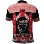 Toitu Te Tiriti O Waitangi Polo Shirt Maori Wharenui With Taniko Motifs