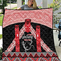 Toitu Te Tiriti O Waitangi Quilt Maori Wharenui With Taniko Motifs