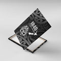 New Zealand 1840 Waitangi Day Canvas Wall Art Aotearoa Haka Mask - Black Version