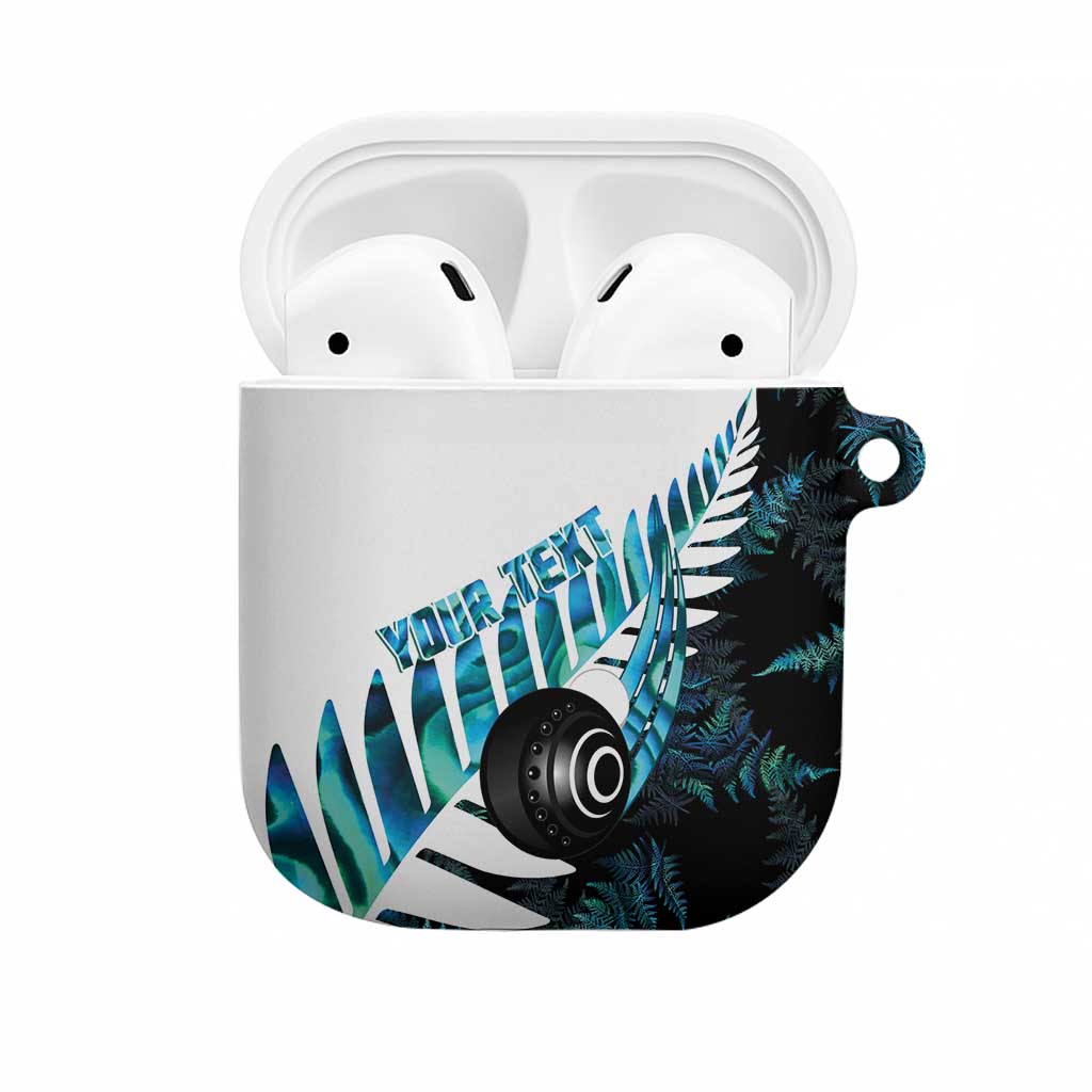 New Zealand Lawn Bowls Custom AirPods Case Aotearoa Silver Fern Paua Shell - Aussie Hoodie