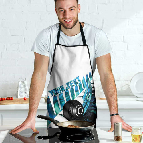 New Zealand Lawn Bowls Custom Apron Aotearoa Silver Fern Paua Shell - Aussie Hoodie