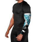 New Zealand Lawn Bowls Custom Arm Sleeves Aotearoa Silver Fern Paua Shell - Aussie Hoodie