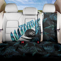 New Zealand Lawn Bowls Custom Back Car Seat Cover Aotearoa Silver Fern Paua Shell - Aussie Hoodie