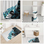 New Zealand Lawn Bowls Custom Bathroom Set Aotearoa Silver Fern Paua Shell - Aussie Hoodie