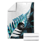New Zealand Lawn Bowls Custom Blanket Aotearoa Silver Fern Paua Shell - Aussie Hoodie