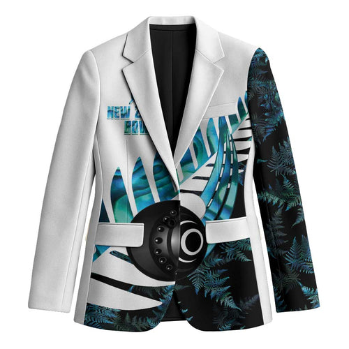 New Zealand Lawn Bowls Custom Blazer Aotearoa Silver Fern Paua Shell - Aussie Hoodie