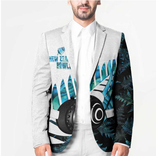New Zealand Lawn Bowls Custom Blazer Aotearoa Silver Fern Paua Shell - Aussie Hoodie