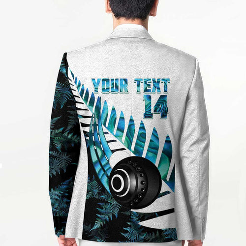 New Zealand Lawn Bowls Custom Blazer Aotearoa Silver Fern Paua Shell - Aussie Hoodie