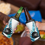New Zealand Lawn Bowls Custom 4 in 1 Can Cooler Tumbler Aotearoa Silver Fern Paua Shell - Aussie Hoodie