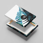 New Zealand Lawn Bowls Custom Canvas Wall Art Aotearoa Silver Fern Paua Shell - Aussie Hoodie