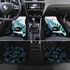 New Zealand Lawn Bowls Custom Car Mats Aotearoa Silver Fern Paua Shell - Aussie Hoodie