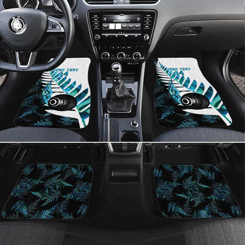 New Zealand Lawn Bowls Custom Car Mats Aotearoa Silver Fern Paua Shell - Aussie Hoodie