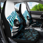 New Zealand Lawn Bowls Custom Car Seat Cover Aotearoa Silver Fern Paua Shell - Aussie Hoodie