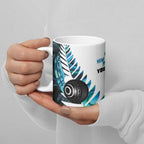 New Zealand Lawn Bowls Custom Ceramic Mug Aotearoa Silver Fern Paua Shell - Aussie Hoodie