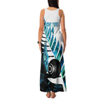 New Zealand Lawn Bowls Custom Family Matching Tank Maxi Dress and Hawaiian Shirt Aotearoa Silver Fern Paua Shell - Aussie Hoodie