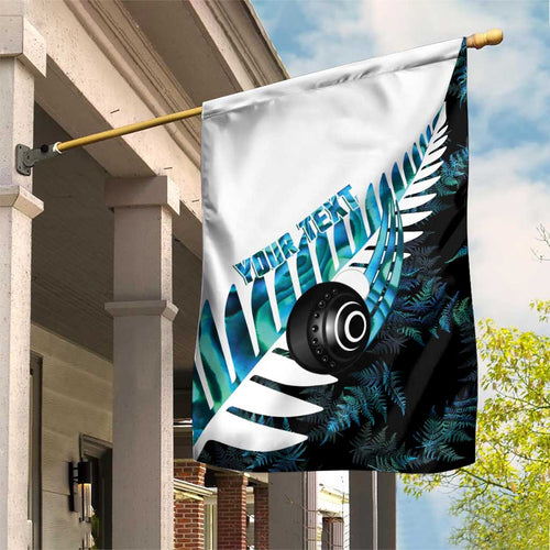 New Zealand Lawn Bowls Custom Garden Flag Aotearoa Silver Fern Paua Shell - Aussie Hoodie