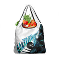 New Zealand Lawn Bowls Custom Grocery Bag Aotearoa Silver Fern Paua Shell - Aussie Hoodie