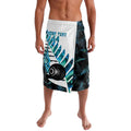 New Zealand Lawn Bowls Custom Lavalava Aotearoa Silver Fern Paua Shell - Aussie Hoodie