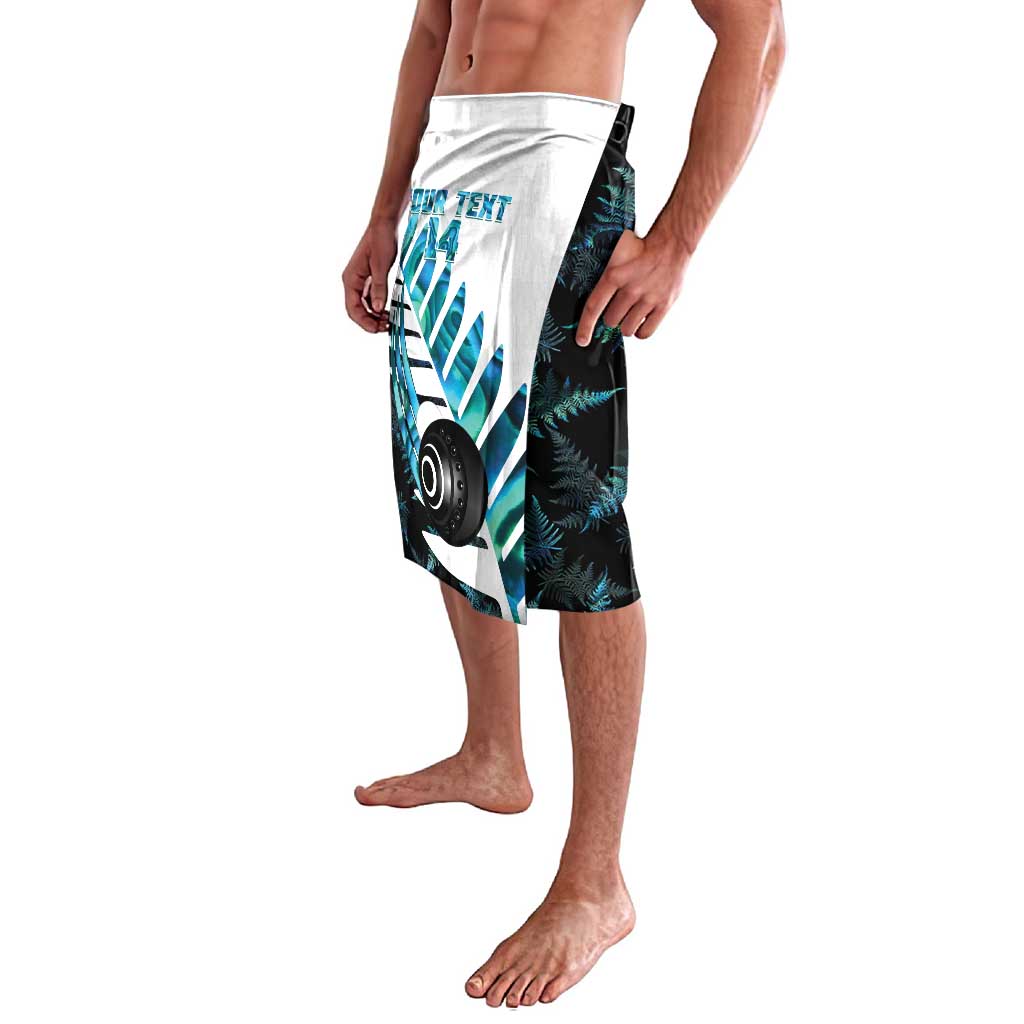 New Zealand Lawn Bowls Custom Lavalava Aotearoa Silver Fern Paua Shell - Aussie Hoodie