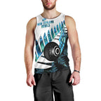 New Zealand Lawn Bowls Custom Men Tank Top Aotearoa Silver Fern Paua Shell - Aussie Hoodie