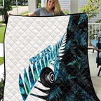 New Zealand Lawn Bowls Custom Quilt Aotearoa Silver Fern Paua Shell - Aussie Hoodie