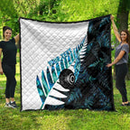 New Zealand Lawn Bowls Custom Quilt Aotearoa Silver Fern Paua Shell - Aussie Hoodie