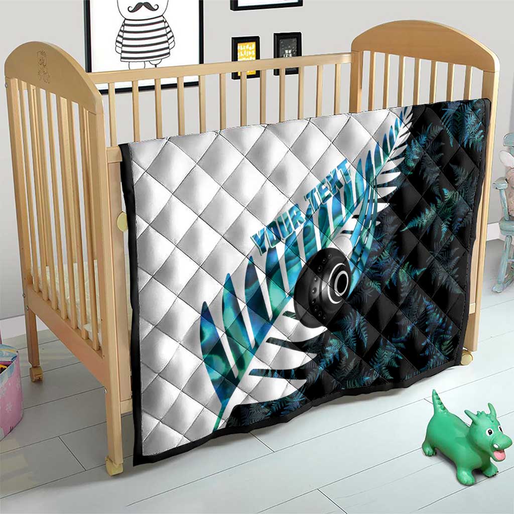 New Zealand Lawn Bowls Custom Quilt Aotearoa Silver Fern Paua Shell - Aussie Hoodie