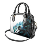 New Zealand Lawn Bowls Custom Shoulder Handbag Aotearoa Silver Fern Paua Shell - Aussie Hoodie