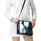 New Zealand Lawn Bowls Custom Shoulder Handbag Aotearoa Silver Fern Paua Shell - Aussie Hoodie