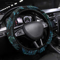 New Zealand Lawn Bowls Steering Wheel Cover Aotearoa Silver Fern Paua Shell - Aussie Hoodie