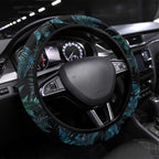 New Zealand Lawn Bowls Steering Wheel Cover Aotearoa Silver Fern Paua Shell - Aussie Hoodie