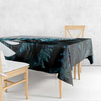 New Zealand Lawn Bowls Custom Tablecloth Aotearoa Silver Fern Paua Shell - Aussie Hoodie
