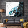 New Zealand Lawn Bowls Custom Tapestry Aotearoa Silver Fern Paua Shell - Aussie Hoodie