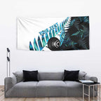 New Zealand Lawn Bowls Custom Tapestry Aotearoa Silver Fern Paua Shell - Aussie Hoodie
