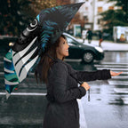 New Zealand Lawn Bowls Custom Umbrella Aotearoa Silver Fern Paua Shell - Aussie Hoodie